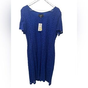 Ronni Nicole Royal Blue Lace Dress